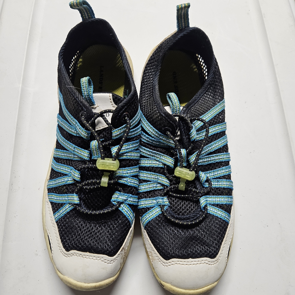 Lands End Hiking Mesh Sneaker Blue And White